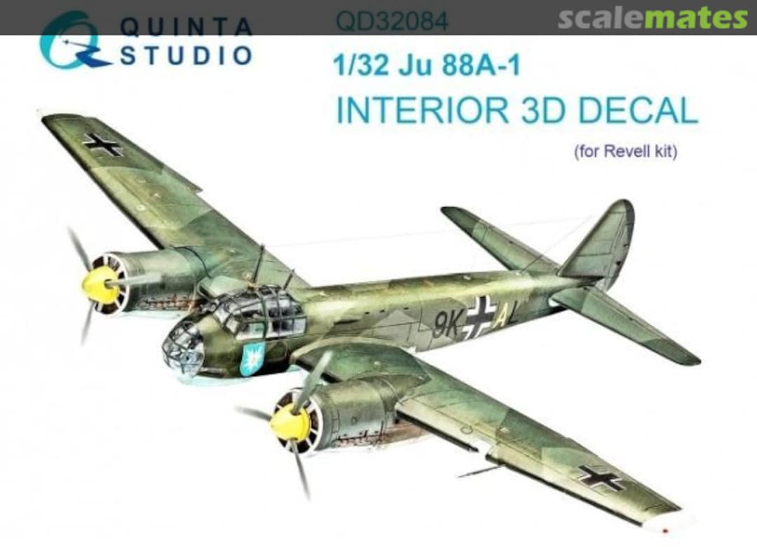 Boxart JU 88A-1 interior 3D decals QD32084 Quinta Studio Boxart JU 88A-1 interior 3D decals QD32084 Quinta Studio
