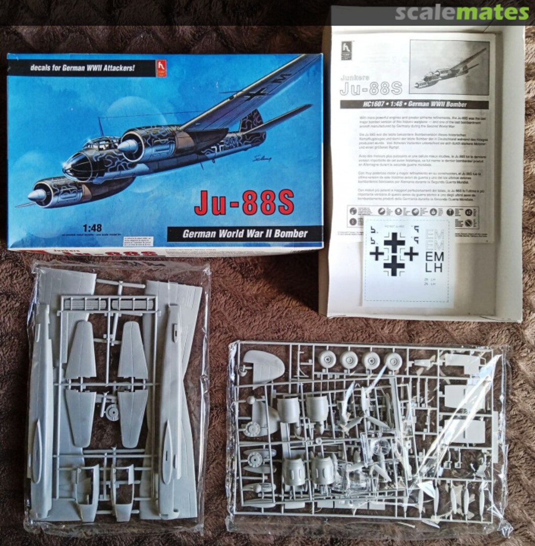 Contents Ju-88S HC1607 Hobbycraft Contents Ju-88S HC1607 Hobbycraft