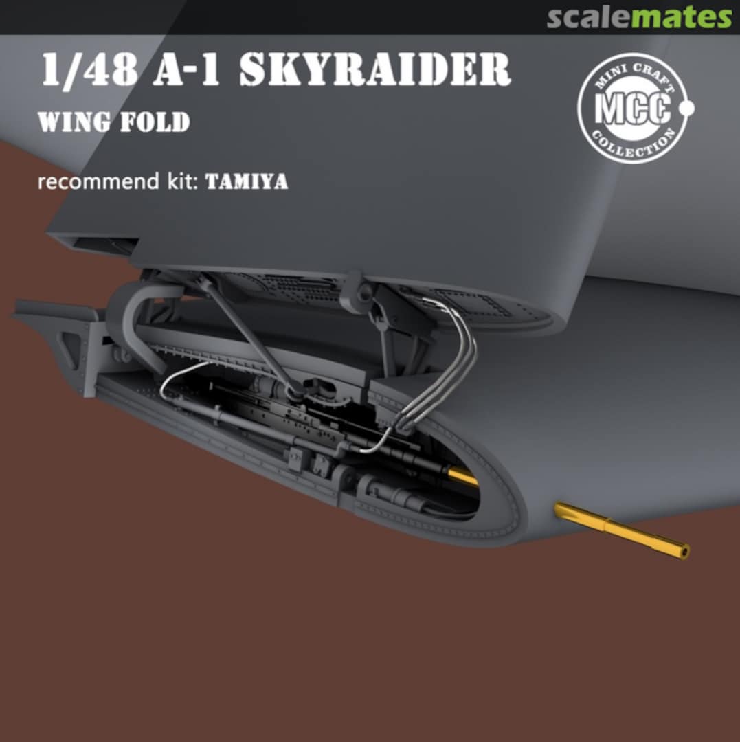 Boxart A-1 Skyraider wing fold /w metal gun barrels MCC4810 MINI CRAFT collection Boxart A-1 Skyraider wing fold /w metal gun barrels MCC4810 MINI CRAFT collection