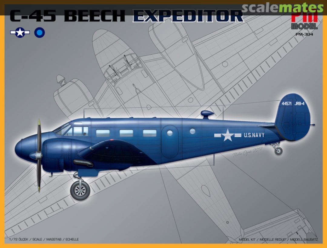 Boxart C-45 Beech Expeditor PM-304 PM Model Boxart C-45 Beech Expeditor PM-304 PM Model
