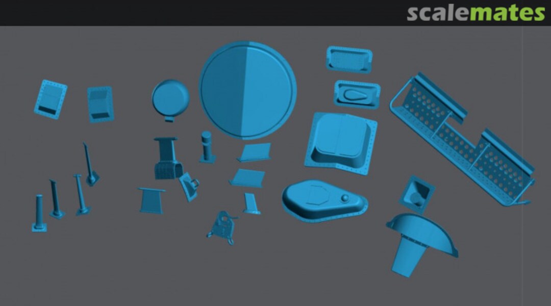 Boxart Mk50 conversion kit MINI- step, fuel point, antenna and fittings 48-136 JAM-SCREW Boxart Mk50 conversion kit MINI- step, fuel point, antenna and fittings 48-136 JAM-SCREW