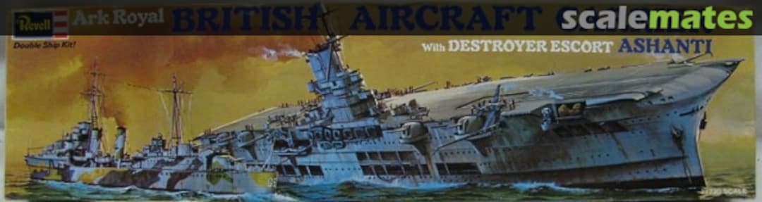 Boxart Ark Royal British Aircraft Carrier with Destroyer Escort Ashanti H-312-250 Revell Boxart Ark Royal British Aircraft Carrier with Destroyer Escort Ashanti H-312-250 Revell