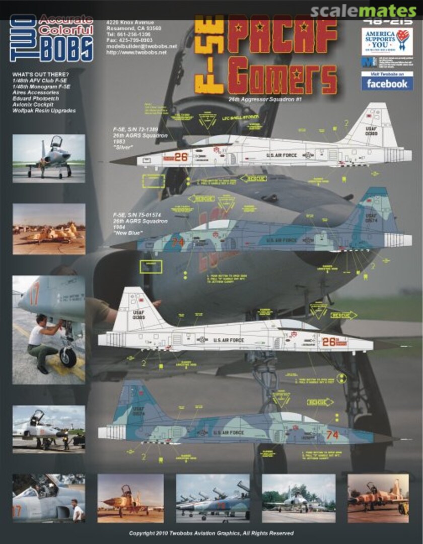 Boxart F-5E - PACAF Gomers 48-215 TwoBobs Aviation Graphics Boxart F-5E - PACAF Gomers 48-215 TwoBobs Aviation Graphics