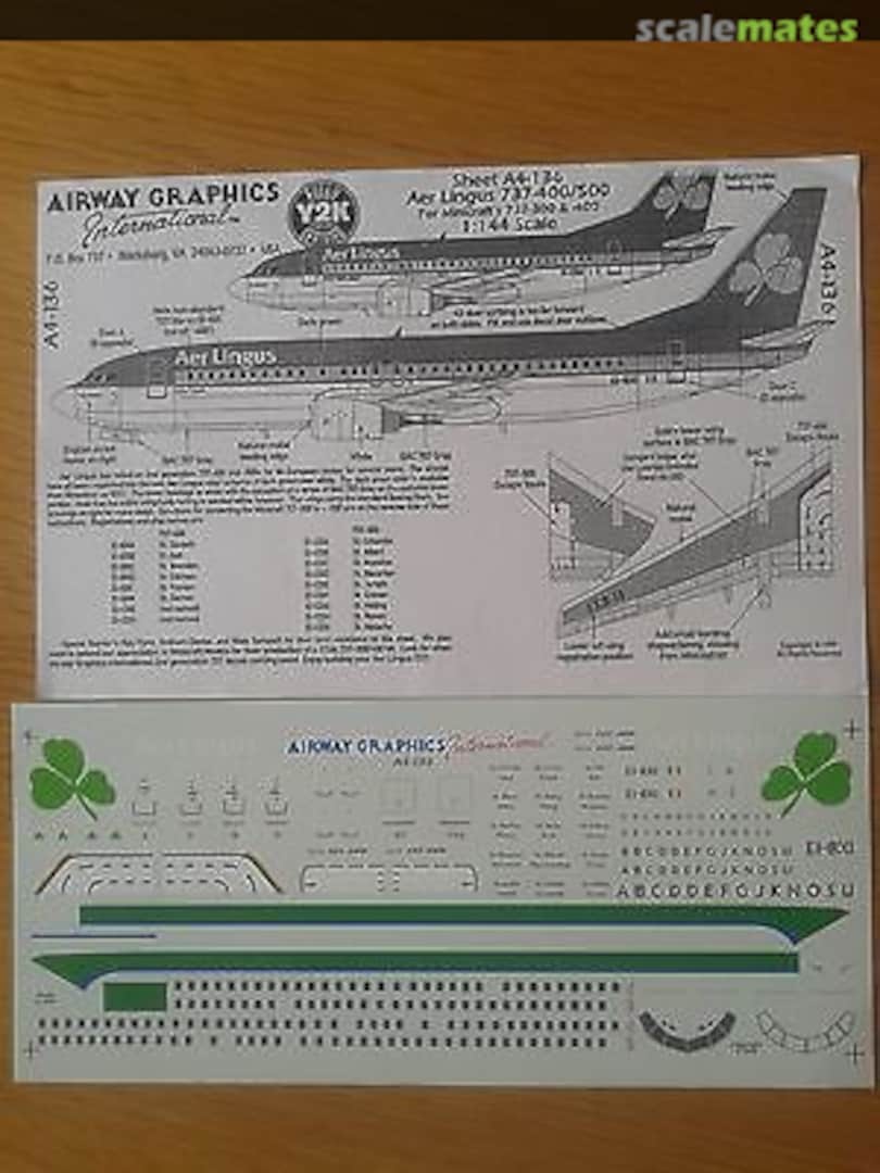 Boxart Aer Lingus Boeing 737-400/500 A4-136 Airway Graphics Boxart Aer Lingus Boeing 737-400/500 A4-136 Airway Graphics