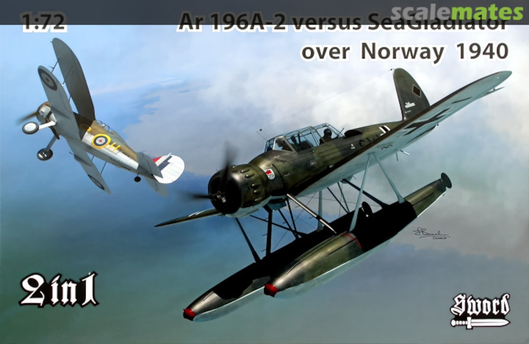 Boxart Ar 196A-2 versus Sea Gladiator SW72120 Sword Boxart Ar 196A-2 versus Sea Gladiator SW72120 Sword