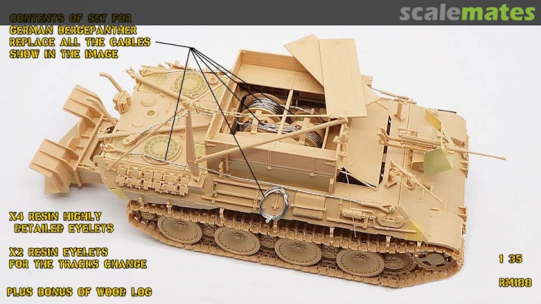 Boxart Tow Cables for German Bergepanther Ausf A/D RM 188 RMG Resin Models Boxart Tow Cables for German Bergepanther Ausf A/D RM 188 RMG Resin Models