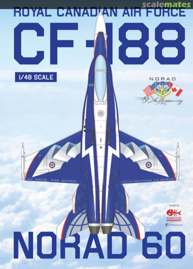 Boxart RCAF CF-188 NORAD 60 (1958-2018) FB48008 Fishbone Studio Boxart RCAF CF-188 NORAD 60 (1958-2018) FB48008 Fishbone Studio