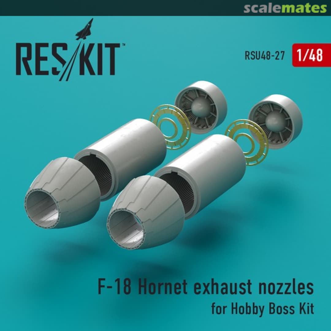 Boxart F/A-18 Hornet - Exhaust Nozzles RSU48-0027 ResKit Boxart F/A-18 Hornet - Exhaust Nozzles RSU48-0027 ResKit