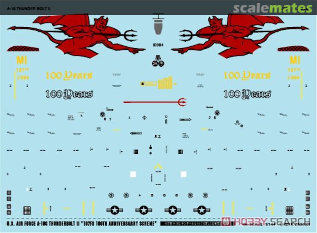 Boxart USAF A-10C Thunderbolt II "107FS 100th Anniversary Scheme" A-542 MYK Design Boxart USAF A-10C Thunderbolt II "107FS 100th Anniversary Scheme" A-542 MYK Design