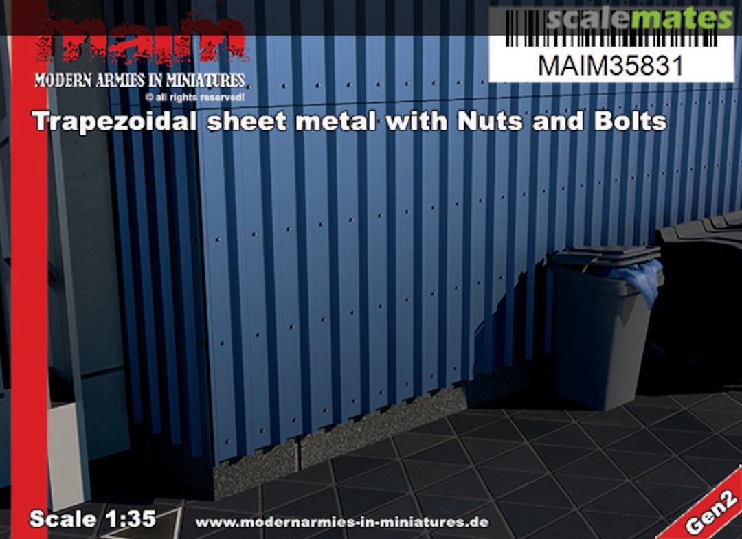 Boxart Trapezoidal sheet metal with Nuts and Bolts MAIM35831 MAiM Boxart Trapezoidal sheet metal with Nuts and Bolts MAIM35831 MAiM