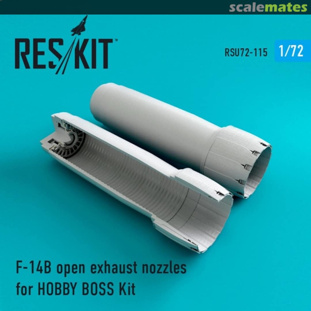 Boxart F-14B/D - open exhaust nozzles RSU72-0115 ResKit Boxart F-14B/D - open exhaust nozzles RSU72-0115 ResKit