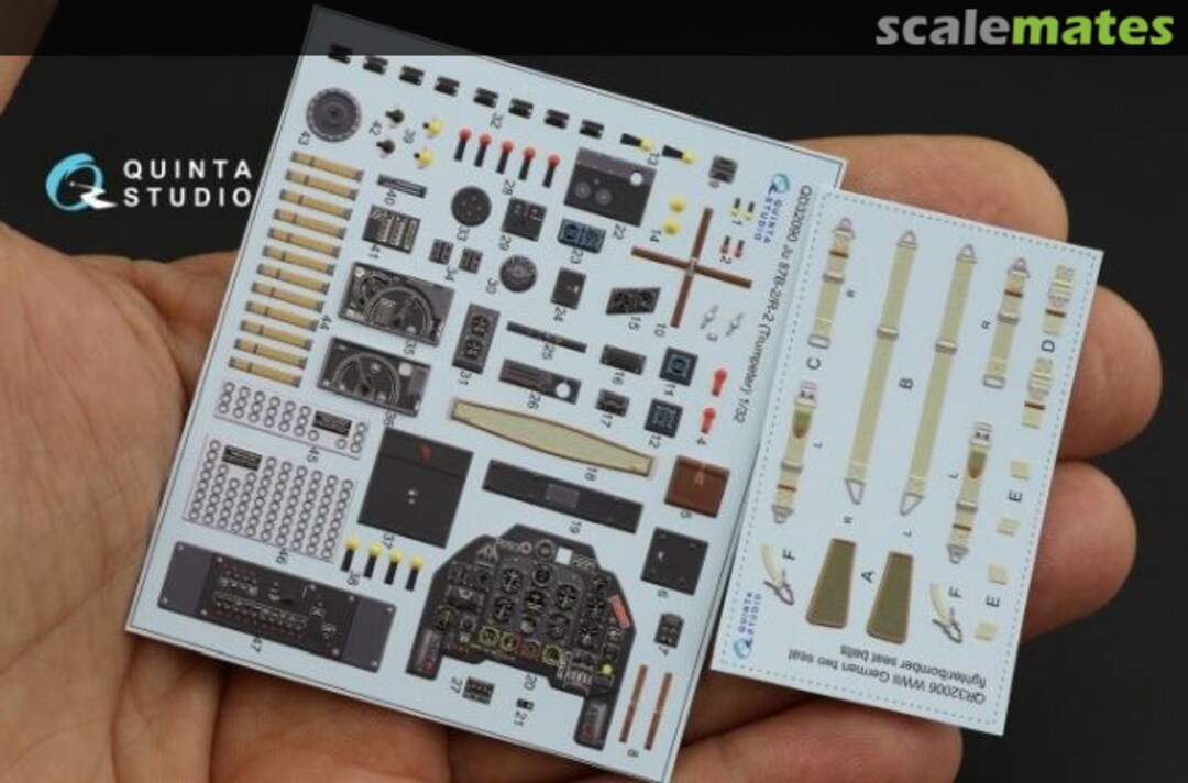 Contents Ju 87B-2/R-2 interior 3D decals QD32090 Quinta Studio