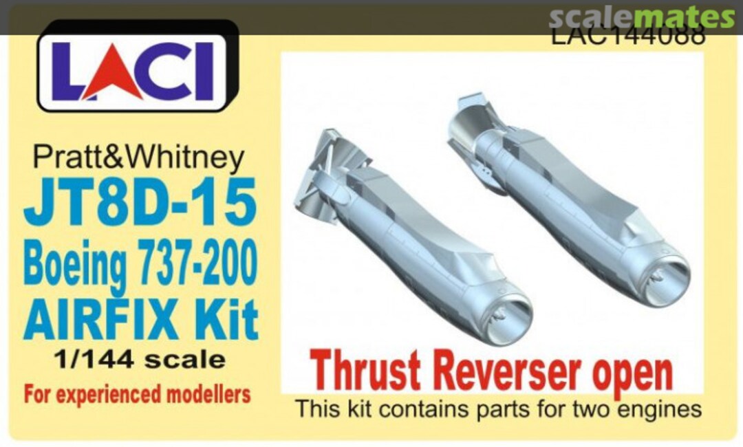 Boxart P&W JT8D-15 Thrust reverser open LAC144088 LACI Boxart P&W JT8D-15 Thrust reverser open LAC144088 LACI
