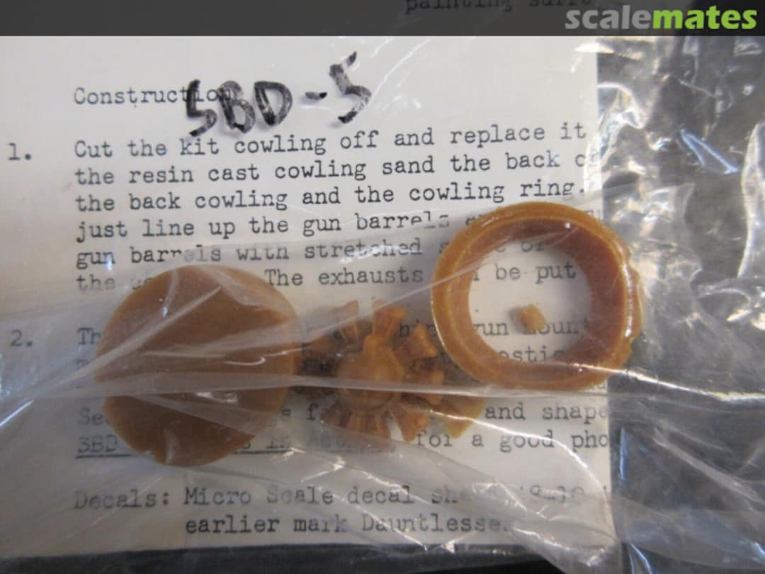 Boxart SBD-5 Engine & Cowling Missing Link Models Boxart SBD-5 Engine & Cowling Missing Link Models