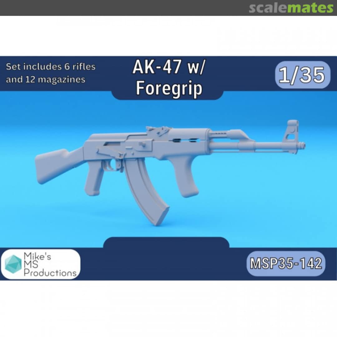 Boxart AK-47 W/ Foregrip MSP35-142 Mike's MS Productions Boxart AK-47 W/ Foregrip MSP35-142 Mike's MS Productions