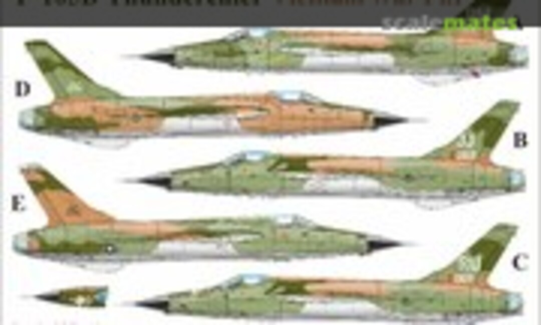 1:48 F-105D Thunderchief with stencils Vietnam Pt.1 FFA (removable film) (UpRise Decal UR48251) UR48251