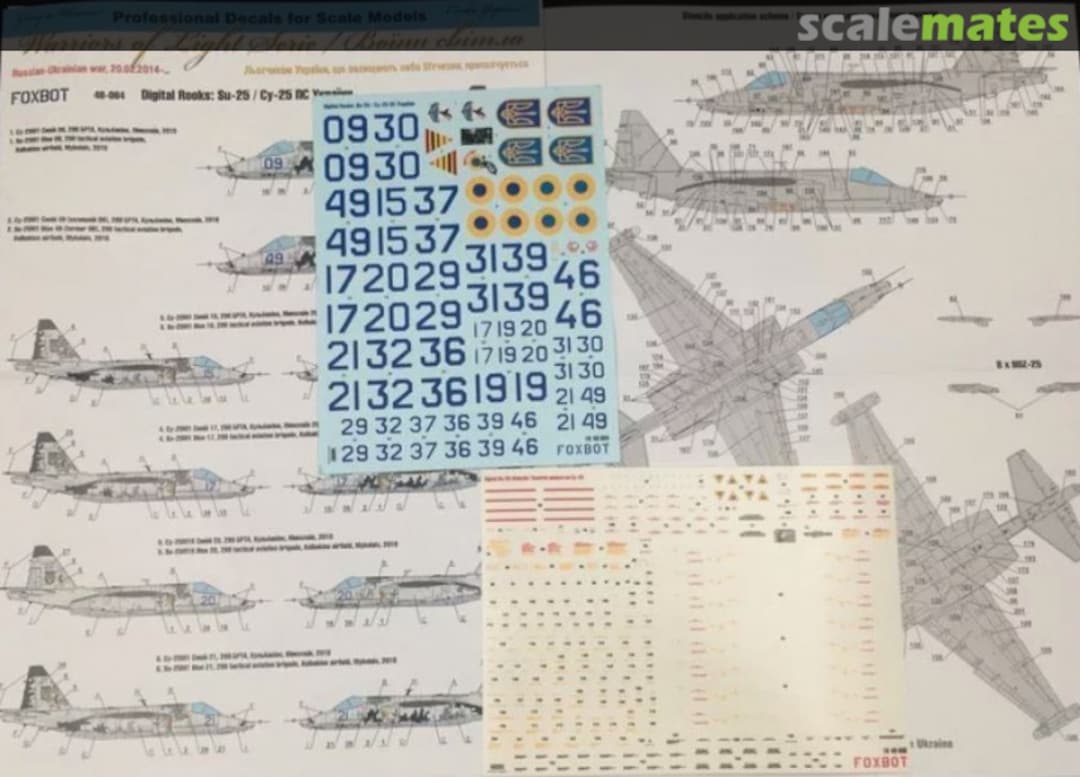 Boxart Digital Rooks: SU-25 with stencils 48-064T Foxbot Boxart Digital Rooks: SU-25 with stencils 48-064T Foxbot