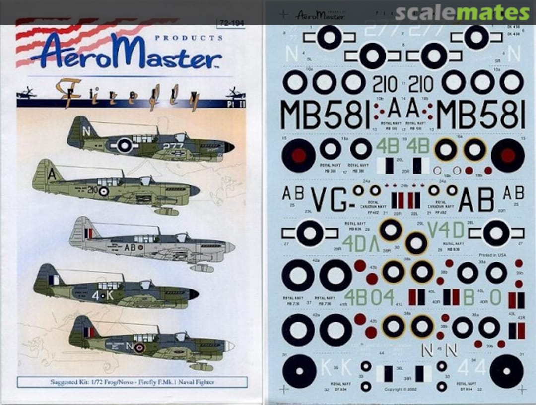 Boxart Firefly Pt. II 72-194 AeroMaster