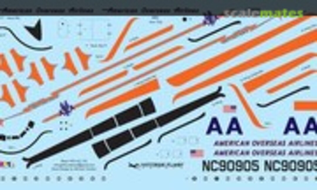 1:72 DC-4 American Overseas Airlines (Vintage Flyer Decals VFD072-155) VFD072-155