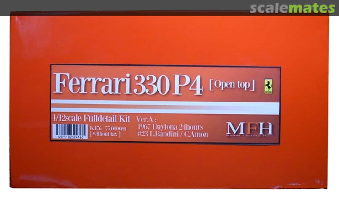 Boxart Ferrari 330P4 Spyder K-476 Model Factory Hiro Boxart Ferrari 330P4 Spyder K-476 Model Factory Hiro
