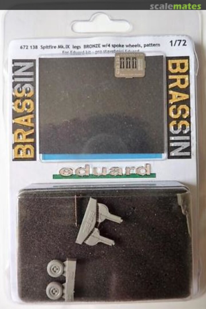 Boxart Spitfire Mk.IX legs Bronze w/ 4 spoke wheels, pattern 672138 Eduard Boxart Spitfire Mk.IX legs Bronze w/ 4 spoke wheels, pattern 672138 Eduard