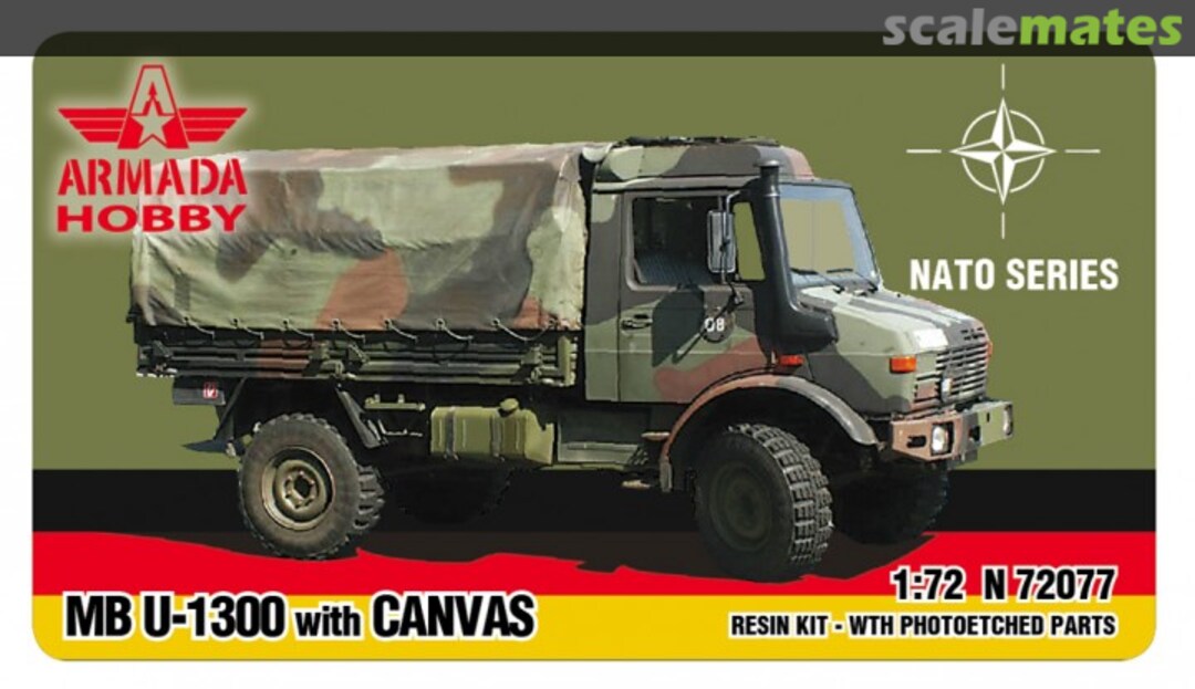 Boxart MB U1300 Unimog mit Pritsche / Plane N72077 Armada Hobby Boxart MB U1300 Unimog mit Pritsche / Plane N72077 Armada Hobby
