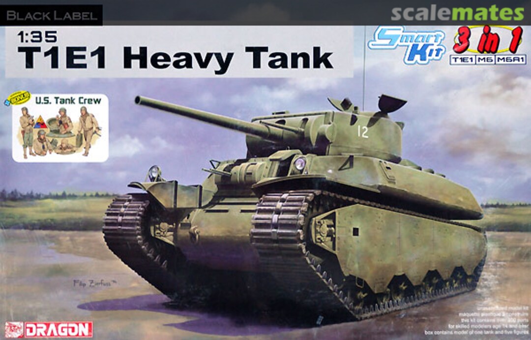 Boxart Heavy Tank T1E1 / M6 / M6A1 3 in 1 6936 Dragon Boxart Heavy Tank T1E1 / M6 / M6A1 3 in 1 6936 Dragon