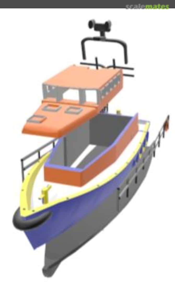 Boxart Mersey class lifeboat 3d printed model db76020 Dragonbadger Models Boxart Mersey class lifeboat 3d printed model db76020 Dragonbadger Models