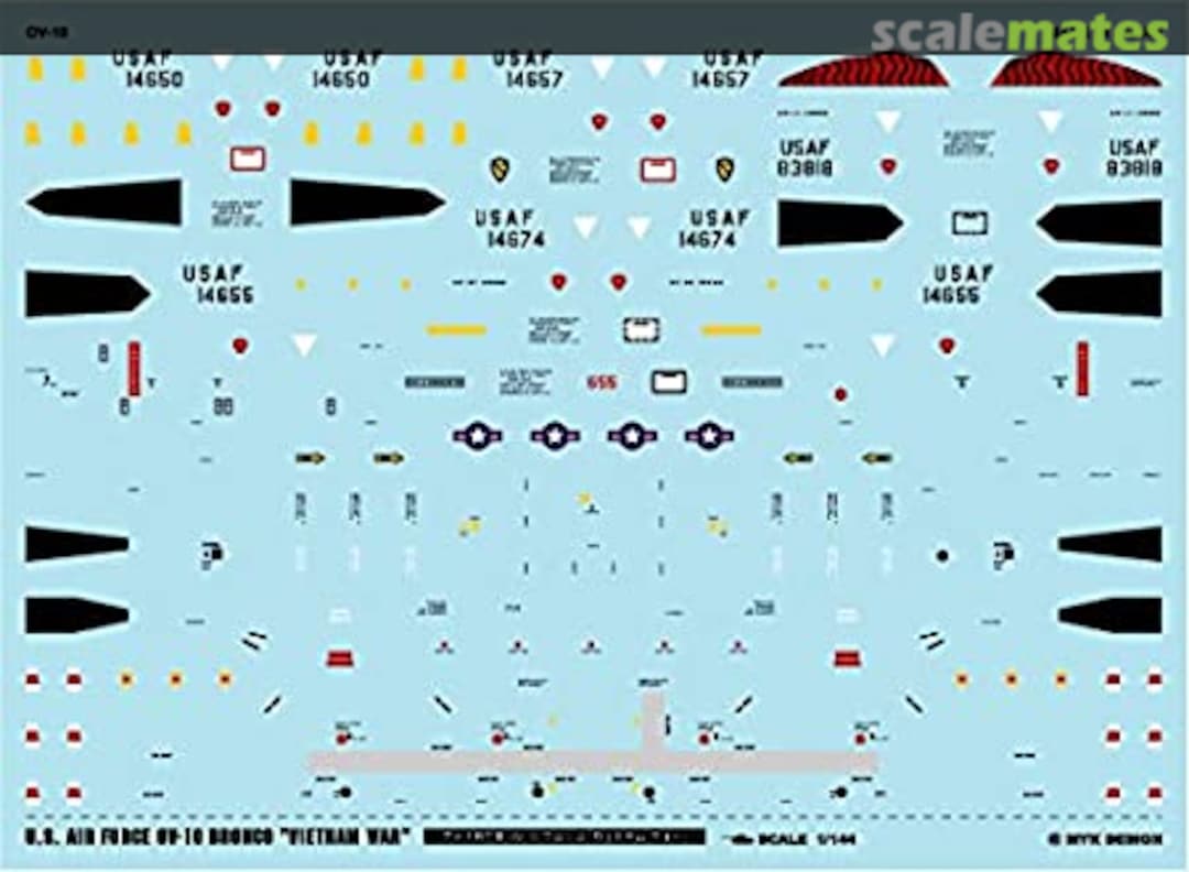 Boxart USAF OV-10 Bronco Vietnam War A-543 MYK Design Boxart USAF OV-10 Bronco Vietnam War A-543 MYK Design