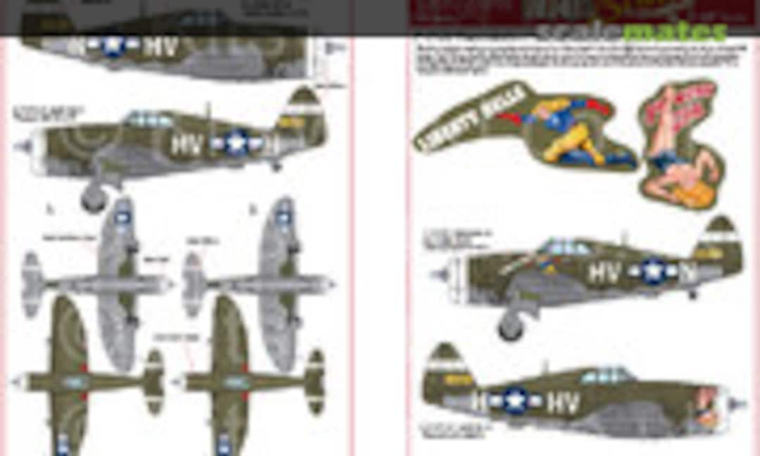 1:48 P-47D Thunderbolt Hub Zemke's 56th Fighter Group Set 6 (Kits-World KW148205) KW148205