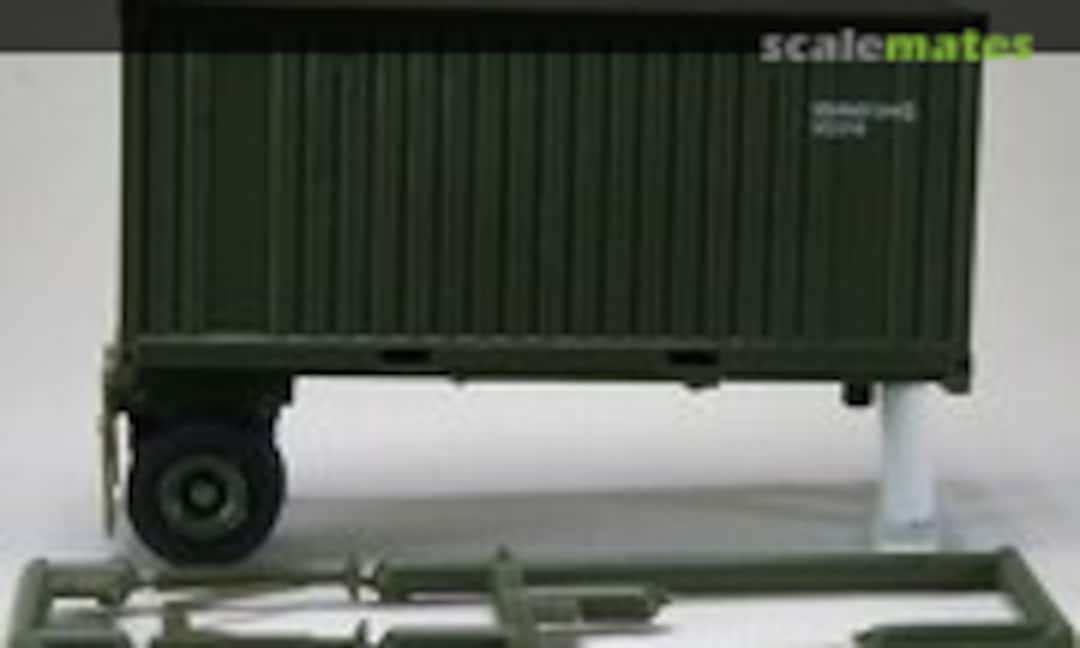 1:87 MILVAN Trailer mit Container (Trident Miniatures 90181)