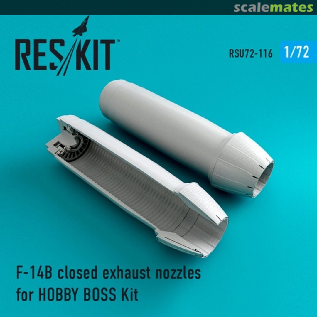 Boxart F-14B/D - closed exhaust nozzles RSU72-0116 ResKit Boxart F-14B/D - closed exhaust nozzles RSU72-0116 ResKit