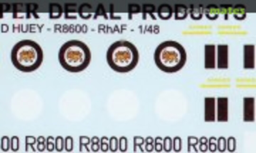 1:48 Rhodesian Air Force Bell UH-1D Huey (Viper Decal Products MAF48004) MAF48004