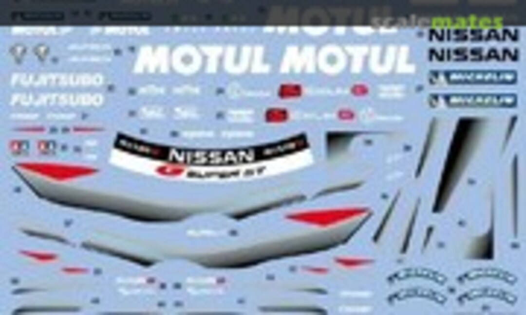 1:24 Nissan GT-R 2010 Motul & Calsonic Sponsor (Shunko Models SHK-D096) SHK-D096