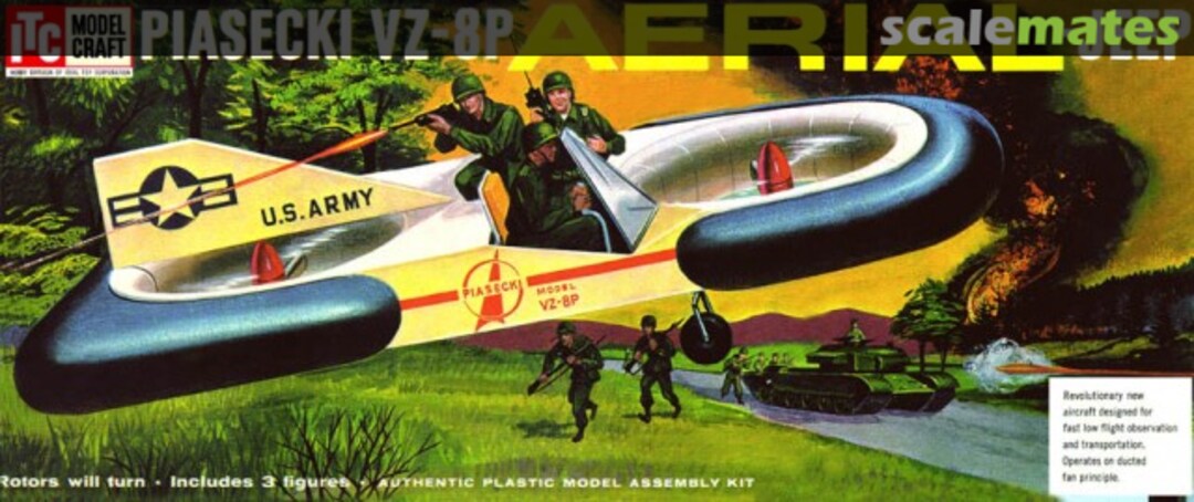 Boxart Piasecki VZ-8P Aerial-Jeep 3674-98 ITC Boxart Piasecki VZ-8P Aerial-Jeep 3674-98 ITC