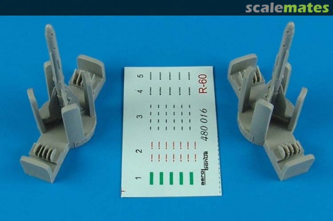 Boxart R-60 (AA-8 Aphid) air-to-ground misiles 480 016 Aerobonus Boxart R-60 (AA-8 Aphid) air-to-ground misiles 480 016 Aerobonus