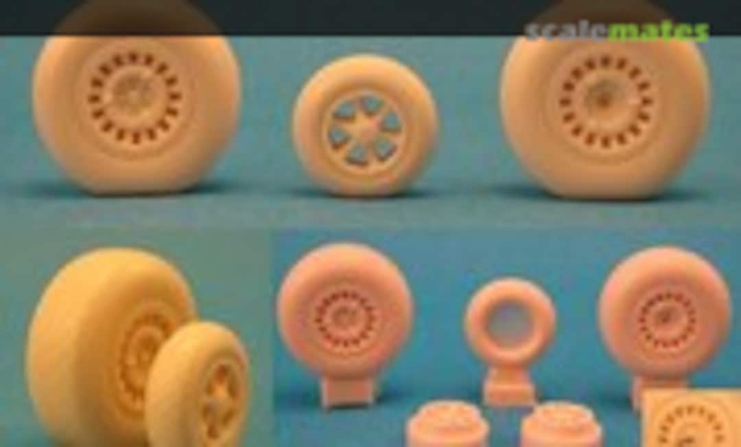 1:48 Weighted Wheels P-61 Black Widow (Open Spoke) (Royale Resin R084) R084