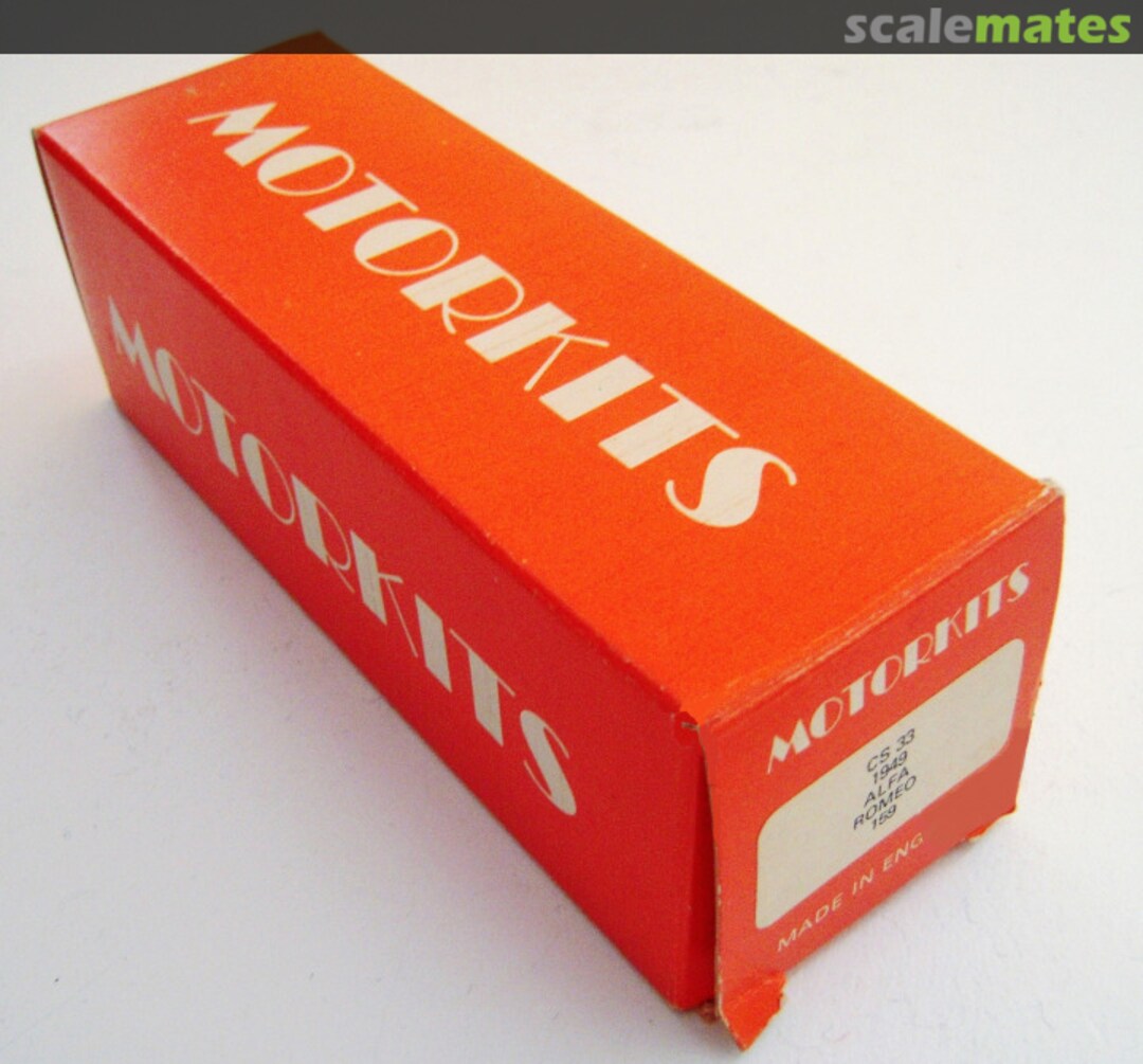 Boxart Alfa Romeo 159 CS 33 Motorkits - Circuit Series Boxart Alfa Romeo 159 CS 33 Motorkits - Circuit Series