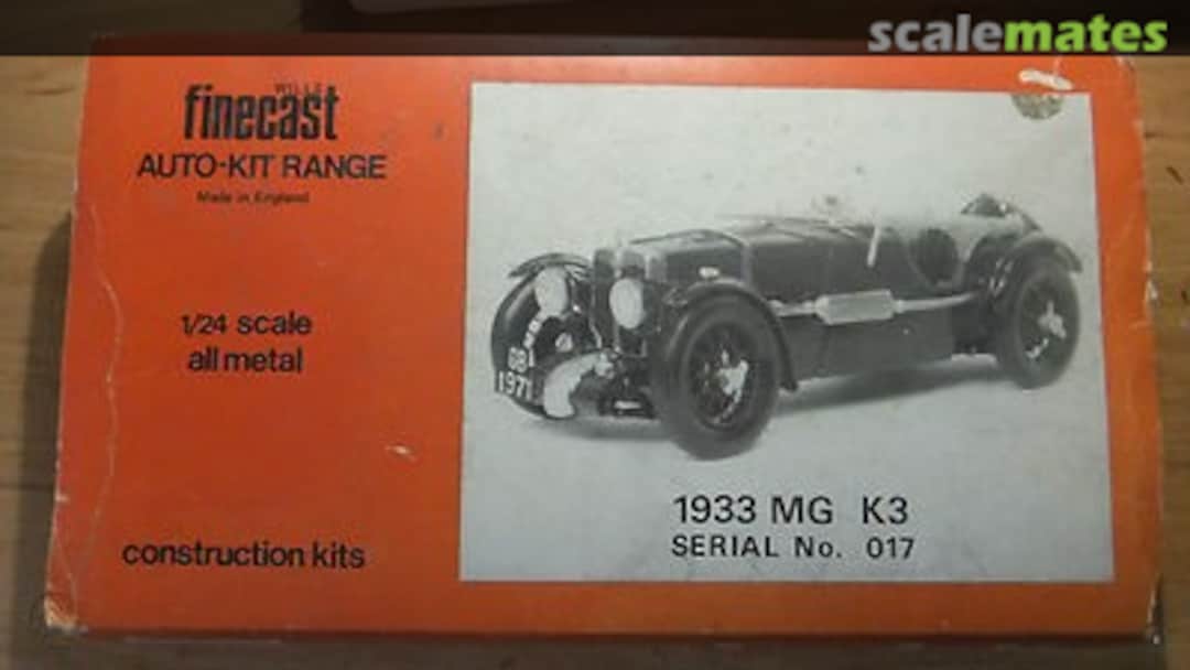 Boxart MG K3 A017 Wills Finecast Boxart MG K3 A017 Wills Finecast