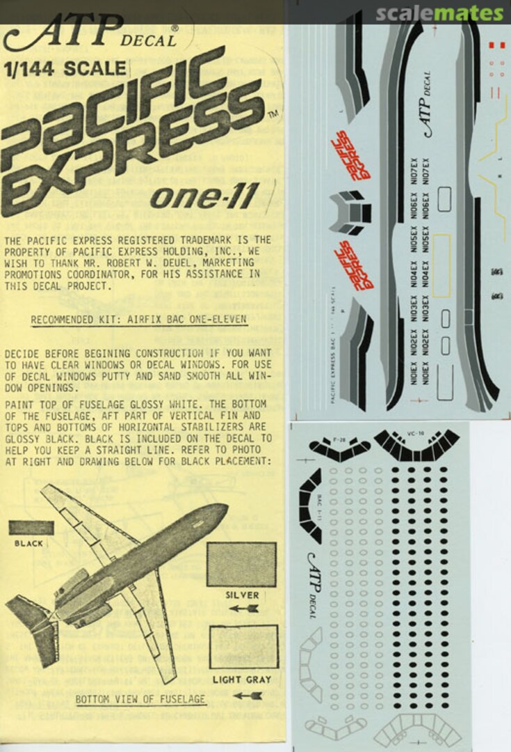 Boxart Pacific Express BAC 1-11 AD5026 ATP Airliners America Boxart Pacific Express BAC 1-11 AD5026 ATP Airliners America