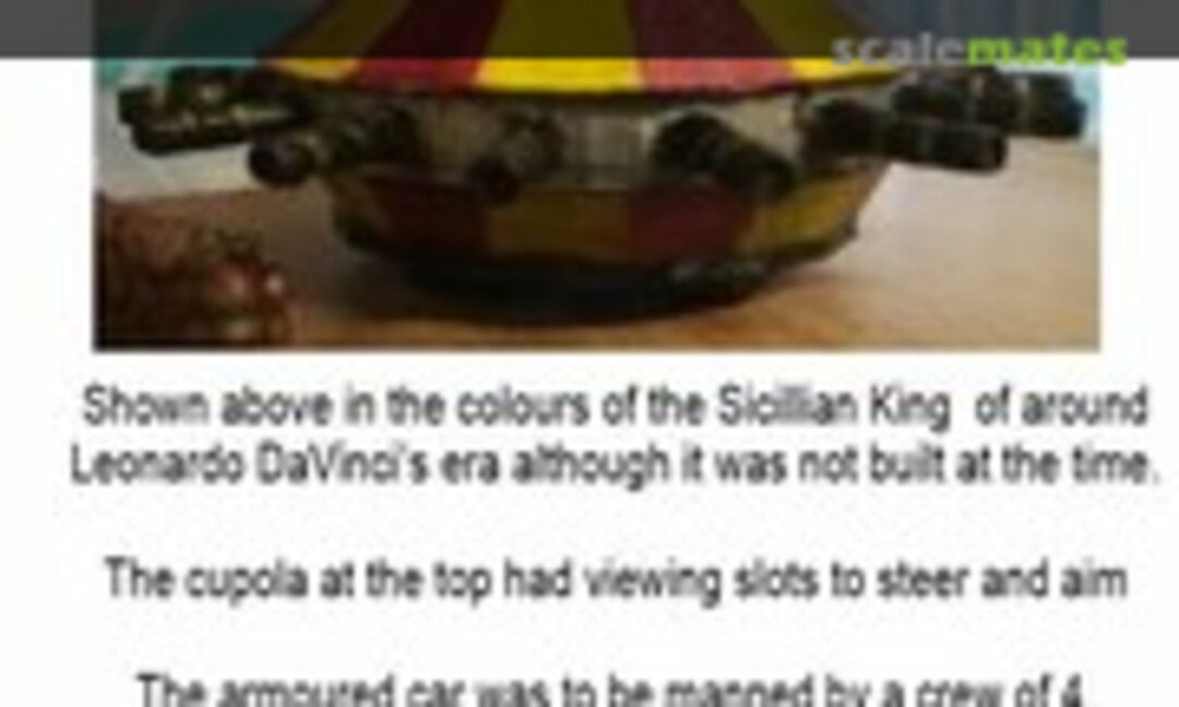 1:72 DaVinci Armoured car 3d printed kit (Dragonbadger Models db72024) db72024