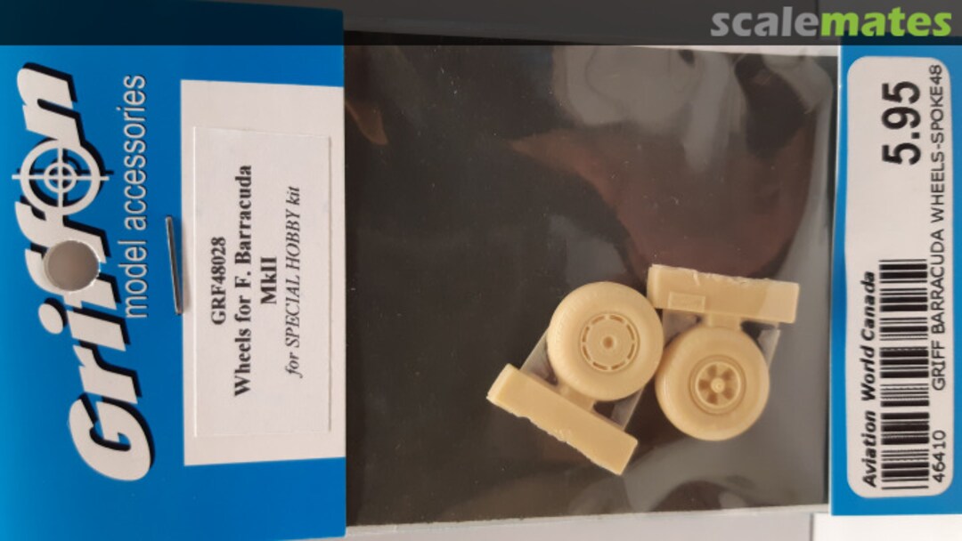 Boxart Wheels for F. Barracuda MkII GRF48028 Griffon Model Accessories Boxart Wheels for F. Barracuda MkII GRF48028 Griffon Model Accessories