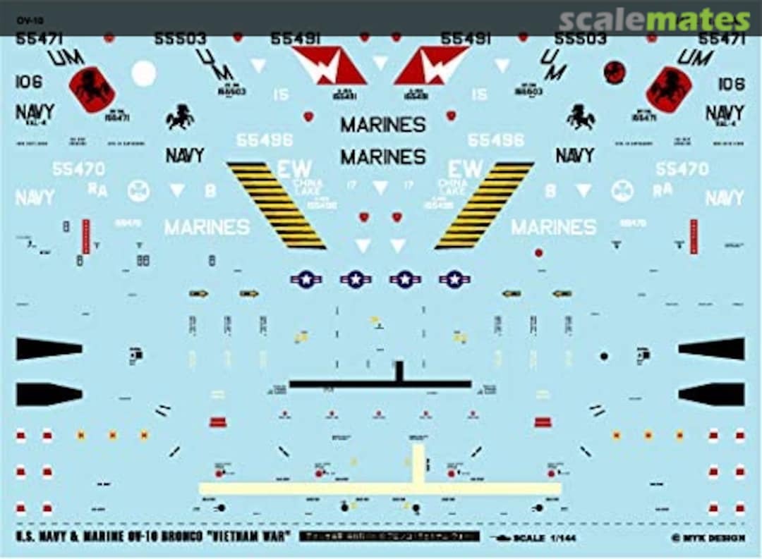 Boxart USN/USMC OV-10 Bronco Vietnam War A-544 MYK Design Boxart USN/USMC OV-10 Bronco Vietnam War A-544 MYK Design