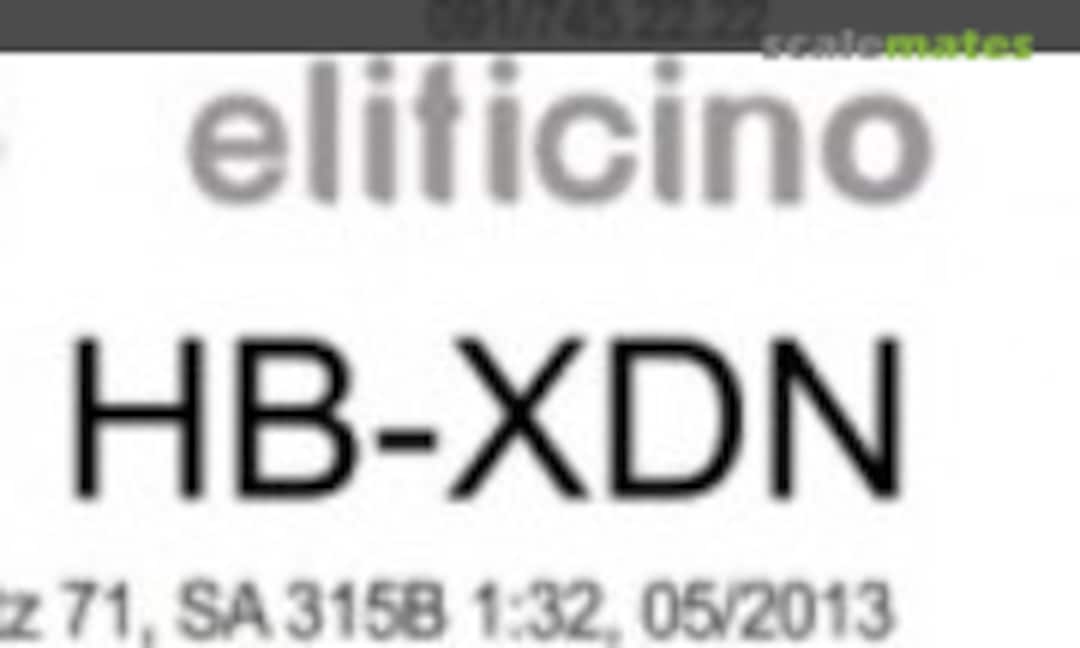 1:32 SA 315B - Eliticino - HB-XDN (Heli Scale Quality Decal 71) Decal 71