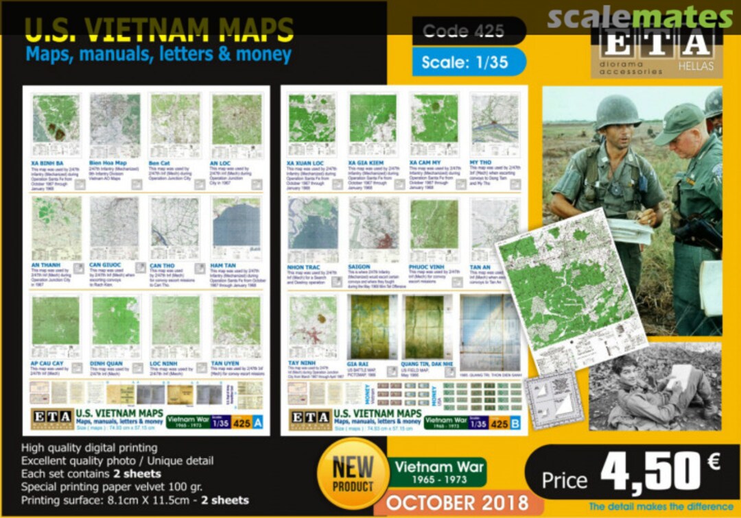 Boxart US Vietnam - maps 425 ETA Diorama Accessories Boxart US Vietnam - maps 425 ETA Diorama Accessories