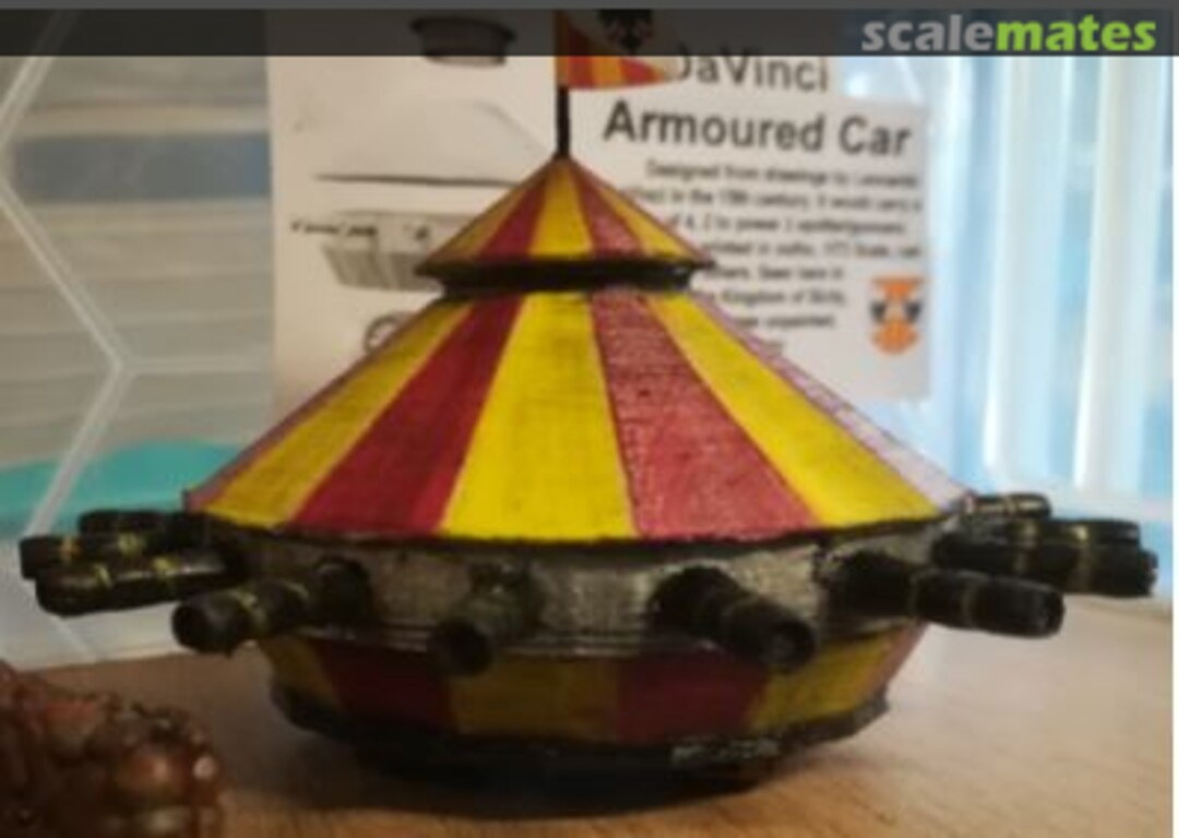 Boxart DaVinci armoured car 3d printed kit 28mm gaming version db56024 Dragonbadger Models Boxart DaVinci armoured car 3d printed kit 28mm gaming version db56024 Dragonbadger Models