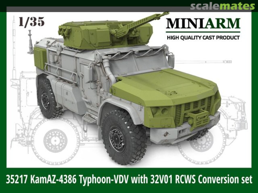 Boxart K-4386 Typhoon-VDV with 32V01 RCWS conversion set 35236 Miniarm Boxart K-4386 Typhoon-VDV with 32V01 RCWS conversion set 35236 Miniarm