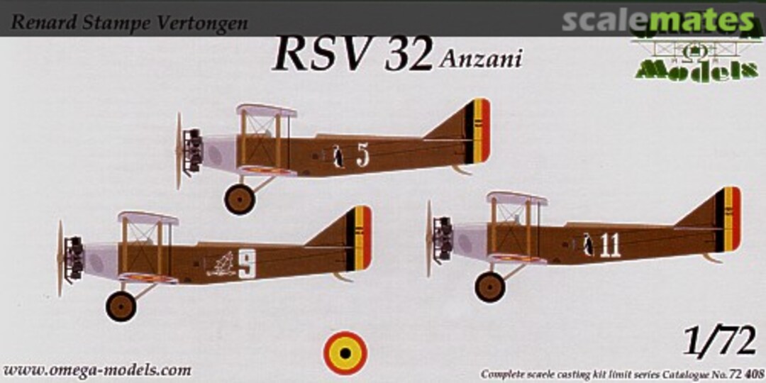 Boxart Renard Stampe-Vertongen RSV 32 Anzani 72408 Omega Models