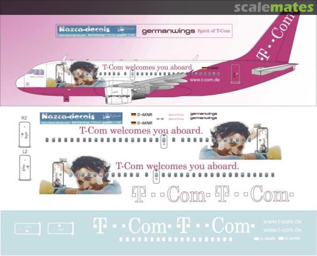 Boxart Airbus A319-112 GWG003 Nazca decals Boxart Airbus A319-112 GWG003 Nazca decals