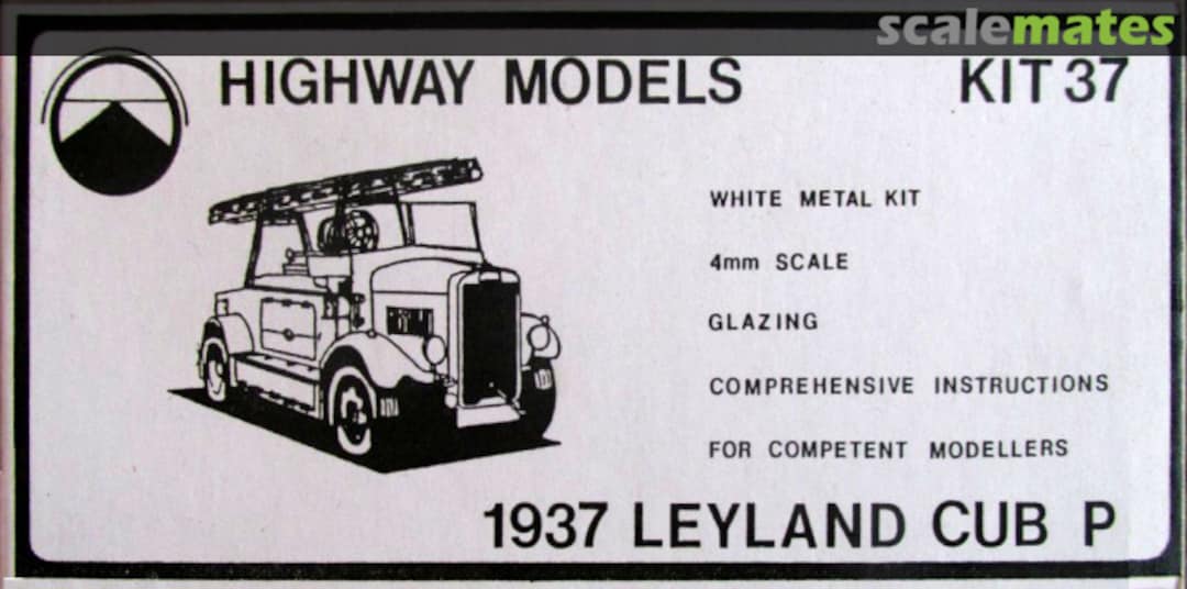 Boxart 1937 Leyland Cub P 37 Highway Models Boxart 1937 Leyland Cub P 37 Highway Models